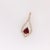 2020s Mozambique Ruby Pendant With Natural Diamond Accents: Solid 14k Gold, 6x5mm For Sale - Image 5 of 10