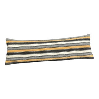 Turkish Hemp Pillow Cushion Natural Beige Brown Cushion Cover 14"x45" For Sale