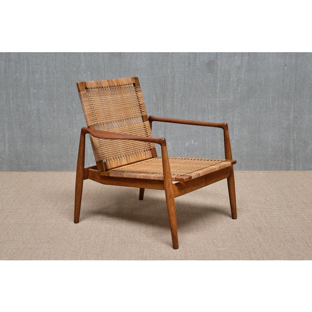 SW 96 Armchair in Teak, Oak and Cane by Finn Juhl for Søren Willadsen Møbelfabrik, Denmark, 1956 For Sale - Image 17 of 17