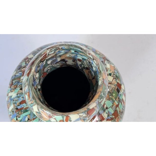 Ceramic Mid-Century Glazed Earthenware Vase by Jean Gerbino, France, 1960s For Sale - Image 7 of 13