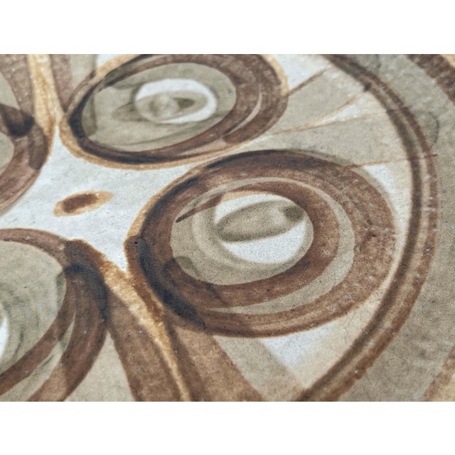 Mid-Century Modern Large Mid-Century Modern Danish Studio Pottery Bowl from Søholm, 1960s For Sale - Image 3 of 16