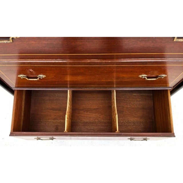 Rway Mid Century French Empire Highboy Dresser For Sale - Image 9 of 18