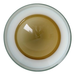 Seguso Vetri Murano Sommerso Glass Bowl, 1960s Italy, Attributed For Sale