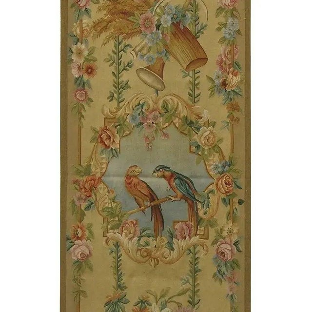 Vintage Floral and Bird Tapestry For Sale - Image 4 of 9