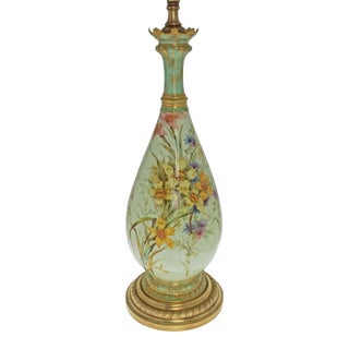 Antique Royal Crown Derby Table Lamp English Porcelain Table Lamp England Luxury Gift For Sale