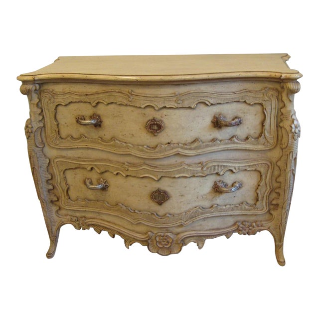 Oscar De La Renta for Century Furniture Two-Drawer Bombe Chest For Sale