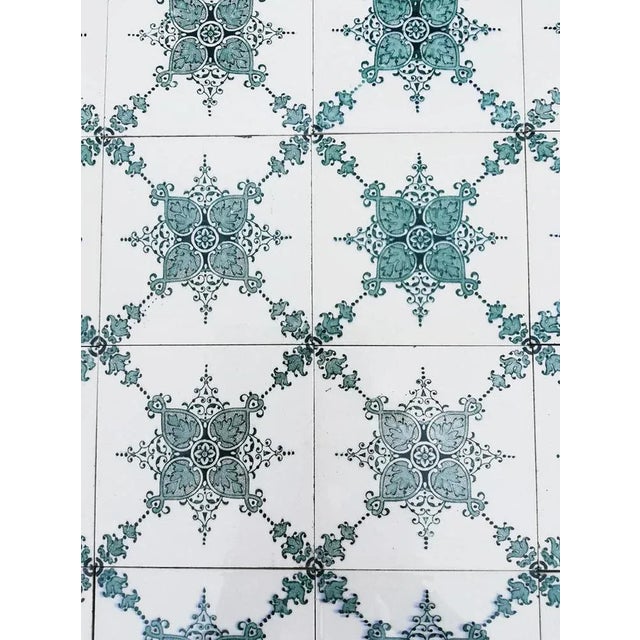 Art Deco Dark Green Tiles from Societe Morialme, Belgium, 1920s For Sale - Image 6 of 12