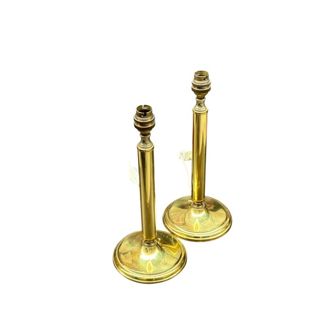 Mid-Century Modern Vintage English Table Lamps, 1950s, Set of 2 For Sale - Image 3 of 8