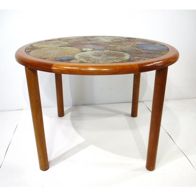 Tue Poulsen Tile Top Dining Table for Haslev Denmark For Sale - Image 9 of 10