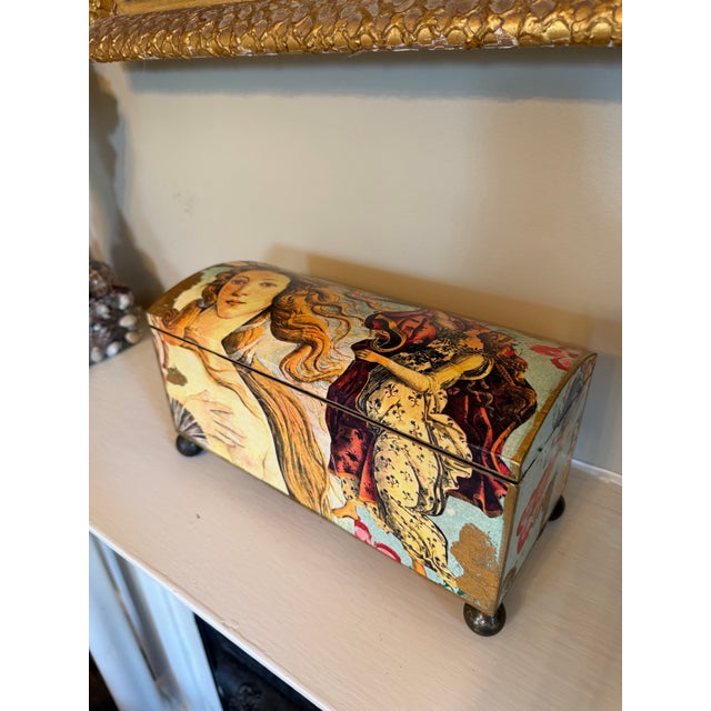 Ocean Themed Painted Box For Sale - Image 11 of 12