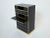 1970s 1970s Vintage Michel Pigneres Brass Chrome Black Cabinet Secretaire For Sale - Image 5 of 13