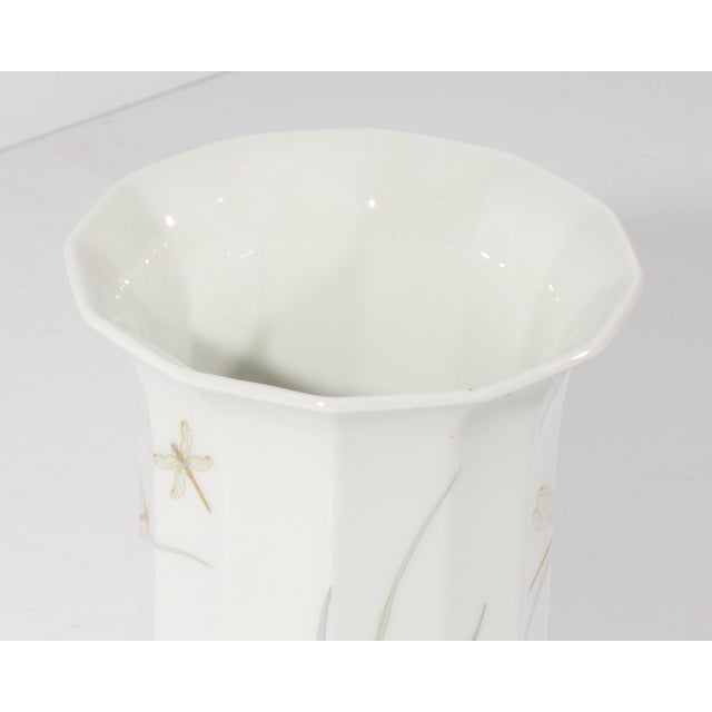 Blue Tapio Wirkkala Polygon Rosenthal Studio Line Porcelain Vase For Sale - Image 8 of 8