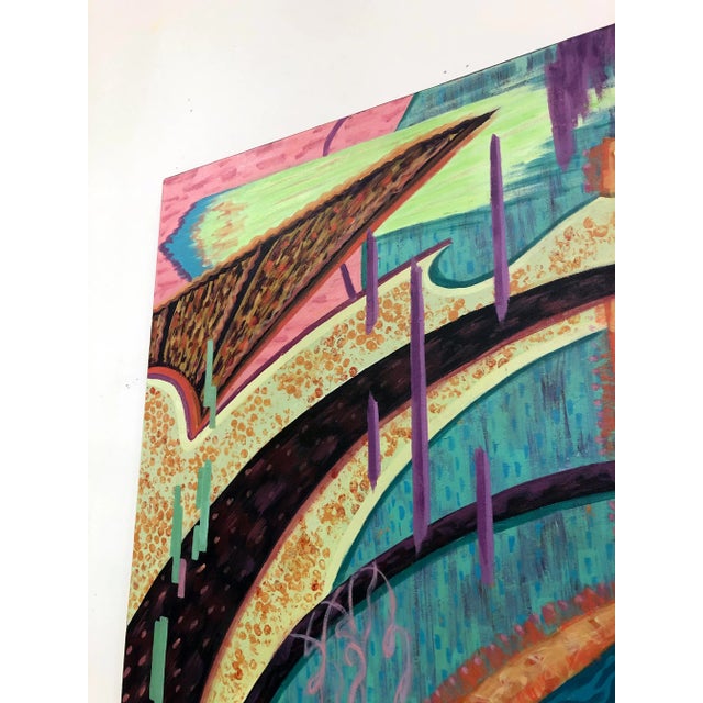"Everybody Wants to Rule the World" Contemporary Original Abstract Acrylic Painting by Albert Leon Sultan For Sale - Image 11 of 13