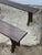 Rustic Wood Farmhouse Bench, 1950s For Sale - Image 16 of 17