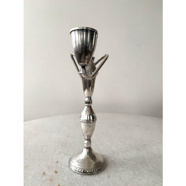 Traditional Sterling Silver Antique Duchin Creation Opera Candelabra - Weighted/Stamped For Sale - Image 3 of 8