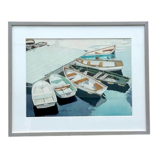 Vintage Painting “The Flock” by Robert W. Bragg- Signed For Sale