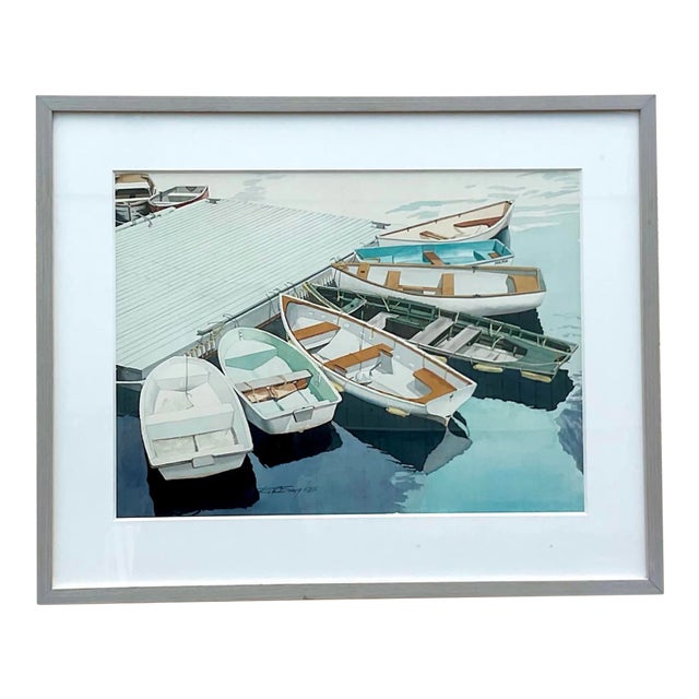 Vintage Painting “The Flock” by Robert W. Bragg- Signed For Sale