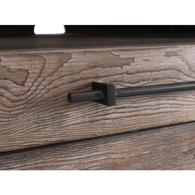 Farmhouse Wyatt Salvaged Barn Wood Media Cabinet For Sale - Image 3 of 5
