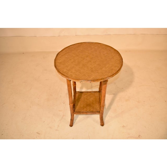 19th Century 19th Century Round Bamboo Side Table For Sale - Image 5 of 8
