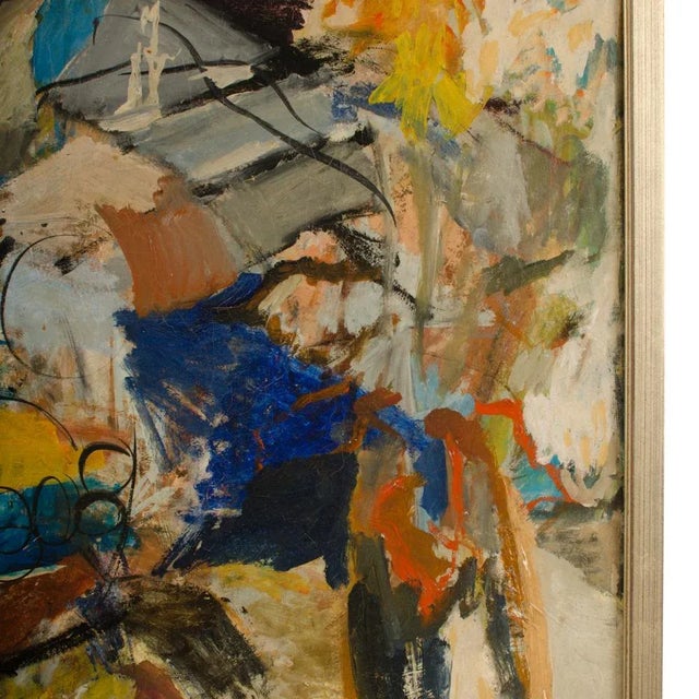 Abstract Interior Scene With Still Life by Rose Graubart Ignatow (American, 20th C.) For Sale In Philadelphia - Image 6 of 12