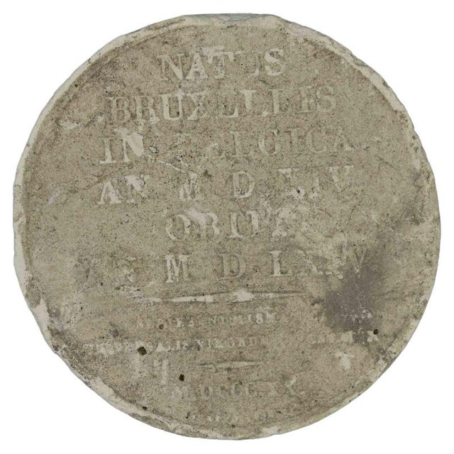 1940s Italian Plaster Coin Cast by Aurelio Mistruzzi, 1940s For Sale - Image 5 of 5