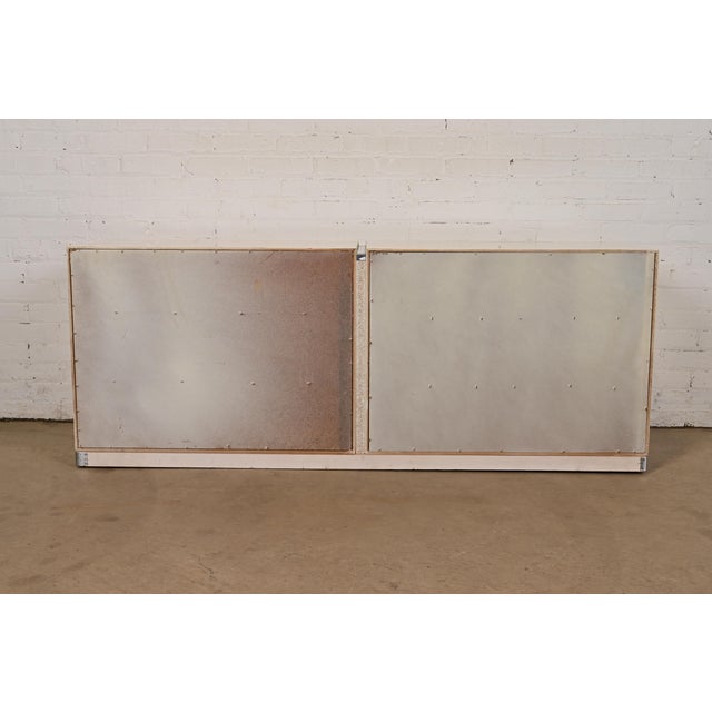 Milo Baughman for Thayer Coggin Cream Lacquer and Chrome Dresser, 1970s For Sale - Image 12 of 13