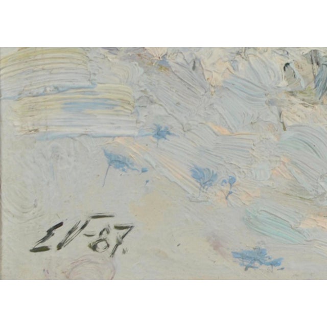 Edgars Vinters, Forest Spring, Oil on Cardboard, 1987 For Sale - Image 3 of 5