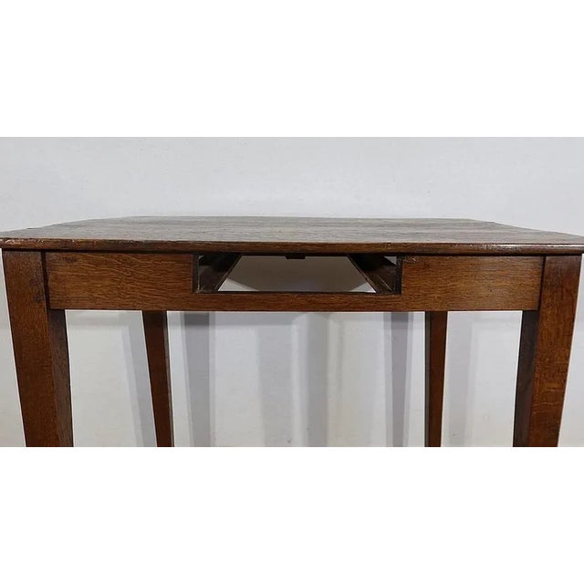 Small Solid Oak Table, 1800s For Sale - Image 15 of 18