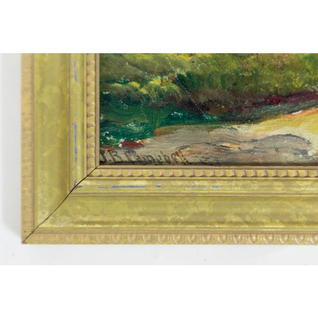 American School Oil on Board Landscape Painting, 19th Century For Sale In New York - Image 6 of 7