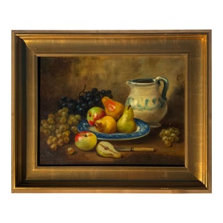 Early 20th Century Still Life Oil Painting. Signed. For Sale