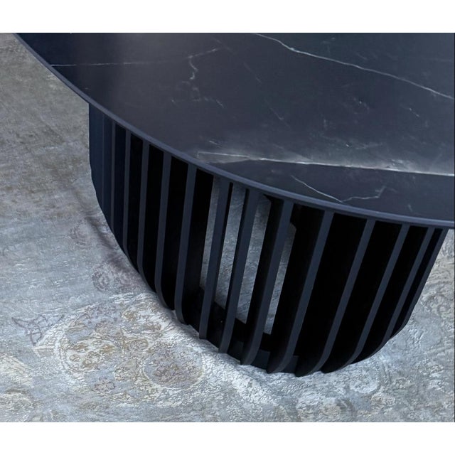 This gorgeous contemporary dining table was fully crafted in Venice by the brilliant Italian brand Miniforms. Its clean...