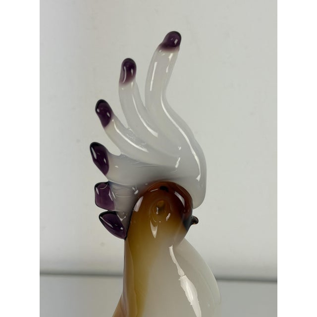 Mid-Century Modern Murano Glass Bird in the style of Barovier & Toso, 1960s For Sale - Image 3 of 9