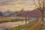 Heinrich Pforr, Two Castles View: River Idyll, Spangenberg Castle, Oil Painting on Canvas, in Very Good conditions....