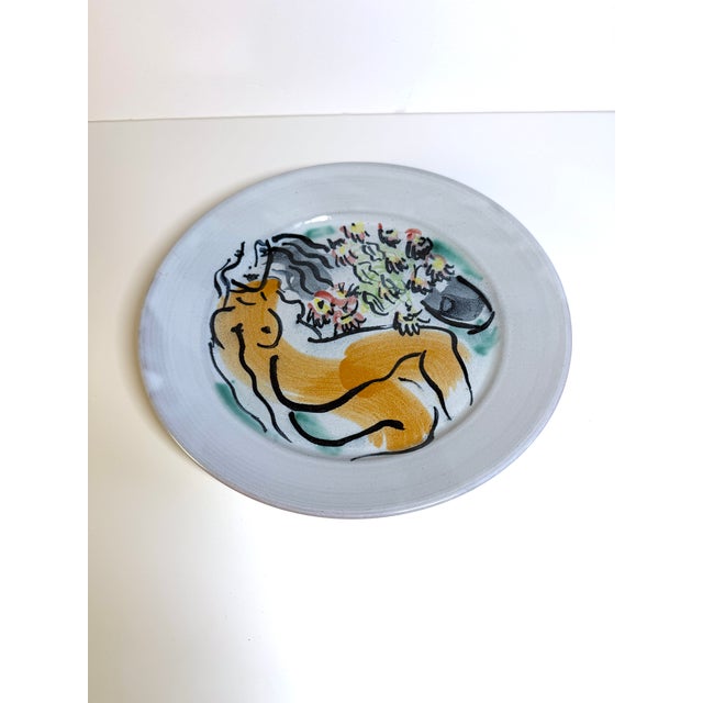 Fulham Pottery Edward Piper Studio Pottery Plate Signed 10.5"