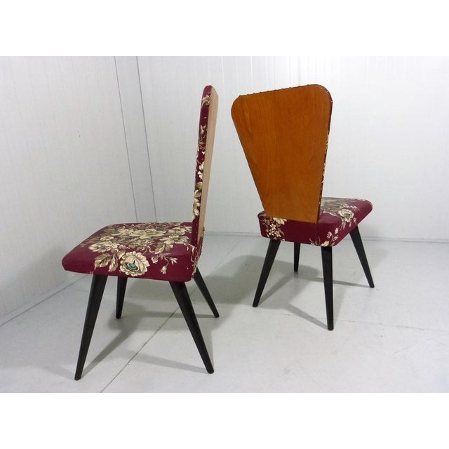 Set of Flower Side Chairs, 1950s For Sale - Image 6 of 14