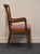 Late 20th Century Drexel Furniture Woodbriar Collection Rustic European Slat Back Dining Arm Chair For Sale - Image 5 of 9