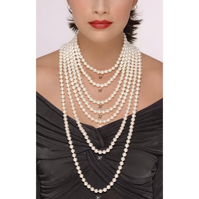 2010s Akoya Pearl Diamond Necklace 16" 18k Gold 10 mm Certified For Sale - Image 5 of 11