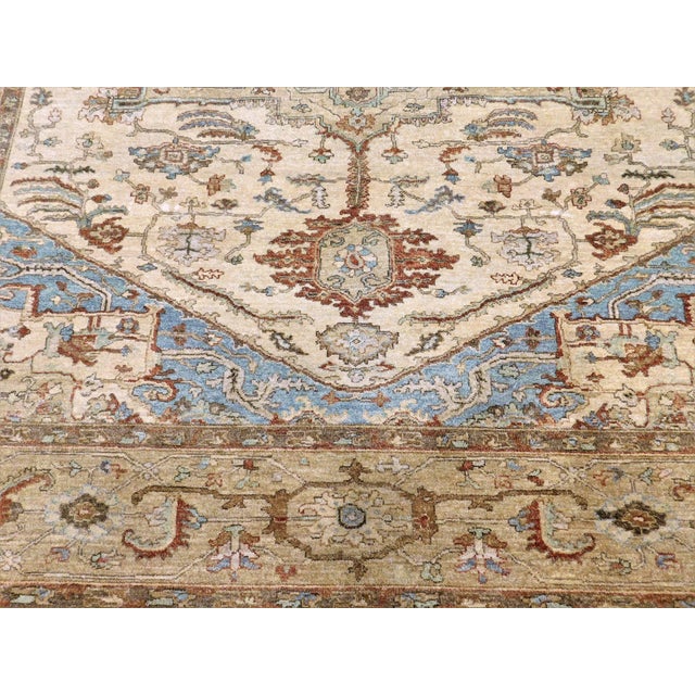 Indian Vintage Indian Rug of Heriz Style. 7'10"x 10' For Sale - Image 3 of 12