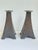 1900 - 1909 Antique Original Arts & Crafts Hammered Copper Candle Sticks a Pair C. 1905 For Sale - Image 5 of 12