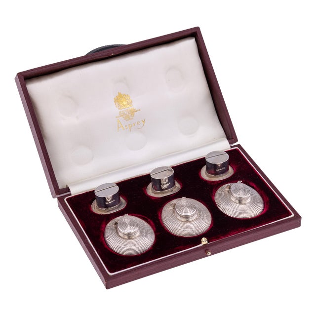20th Century Silver Menu Holders from Asprey & Co, 1990s, Set of 7 For Sale