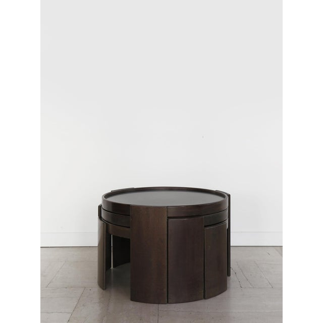 Gianfranco Frattini Model 780 Nesting Coffee Tables by Gianfranco Frattini for Cassina, Italy, 1960s, Set of 3 For Sale - Image 4 of 15
