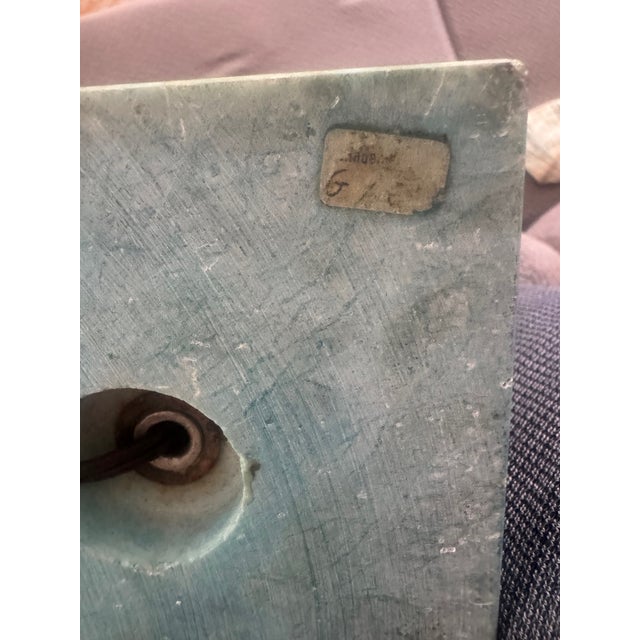 Mid 20th Century Pair of Mid-Century Italian Turquoise Stone Table Lamps For Sale - Image 5 of 5