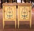 Pair of 19th C. Italian Neoclassical Painted Nightstands With Faux Marble Tops For Sale - Image 4 of 11