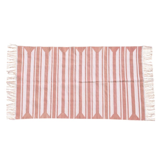 Rose Rug, 8x10, Blush & White For Sale