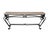 Late 20th Century Monumental Spanish Revival Wrought Iron Console Table With Travertine Top For Sale - Image 5 of 14