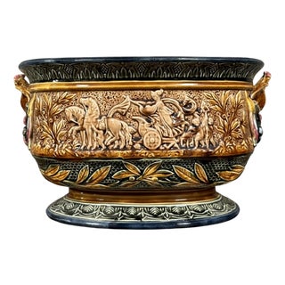 Large Earthenware Planter in Various Colors For Sale