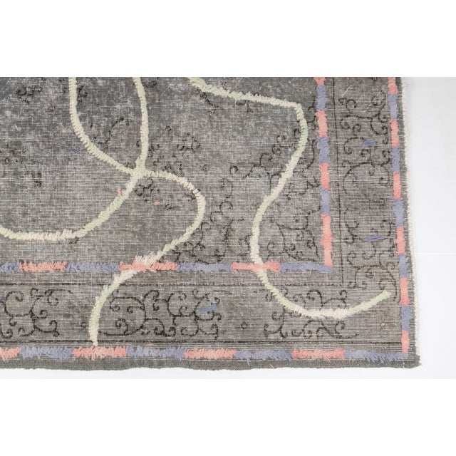 Textile 1950s Muted Sand & Taupe Earth Tone Area Rug For Sale - Image 7 of 10