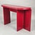 Maroon Vintage Folding Oval Table, 1980s For Sale - Image 8 of 8