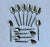 1970s 1970s Faux Bamboo Vintage Stainless Steel Teaspoons Set of 12 For Sale - Image 5 of 5