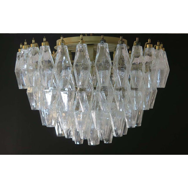 Glass Murano Poliedri Ceiling Light by Carlo Scarpa, 1990 For Sale - Image 7 of 13